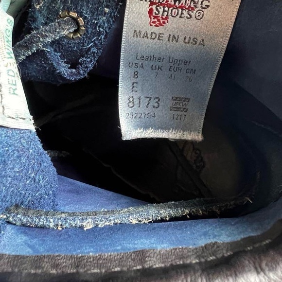 Red Wing 8173 Limited Edition Blue Indigo Natural Dye - Picture 5 of 7